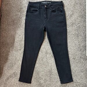 American Eagle Outfitters Black Women’s Skinny Stretch Jean Jeggings Sz12 Short